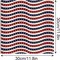24 Pack Vintage American Flag Double-Sided Scrapbook Paper (12 Inches)